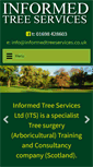 Mobile Screenshot of informedtreeservices.co.uk