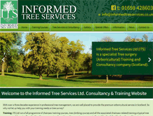 Tablet Screenshot of informedtreeservices.co.uk